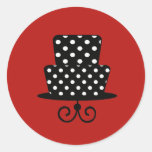 Classy Red & Black Stickers