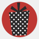 Classy Red & Black Stickers