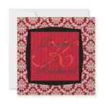 CLASSY RED DAMASK MULTI PURPOSE INVITATION