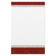 Classy Red, Gray Edged Stationery stationery
