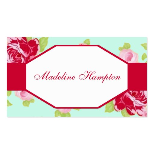 Classy Rose Business Card (front side)