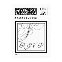 Classy RSVP Flourish Postage