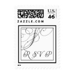 Classy RSVP Flourish Postage postage