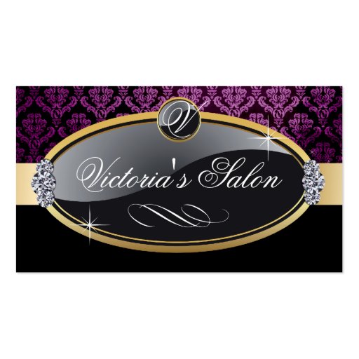 Classy Salon Business Card (front side)