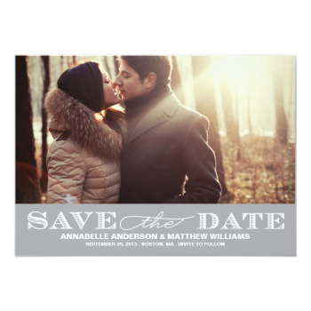 Classy Save the Date PostCard Personalized Invitations