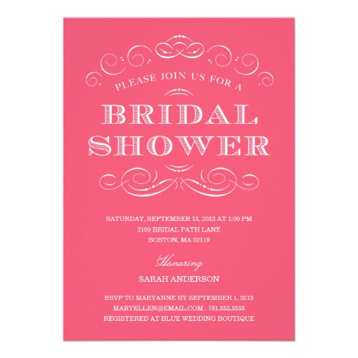 CLASSY SHOWER | BRIDAL SHOWER INVITATION