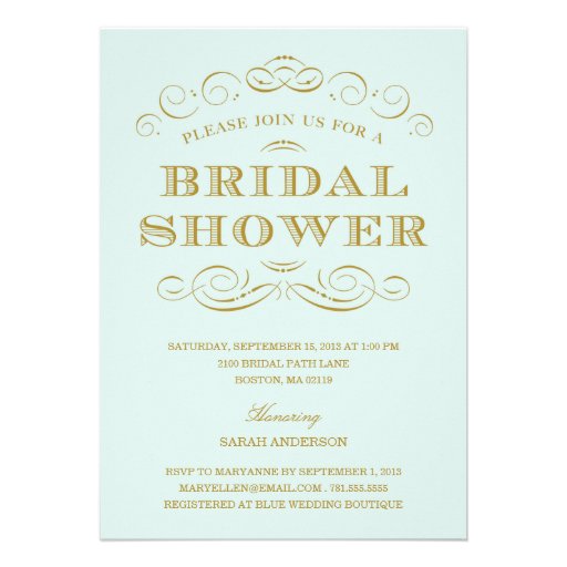 CLASSY SHOWER | BRIDAL SHOWER INVITATION