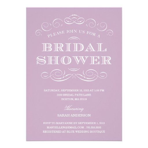 CLASSY SHOWER | BRIDAL SHOWER INVITATION