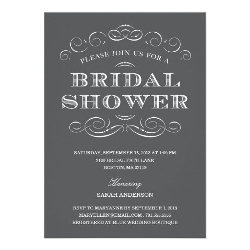 CLASSY SHOWER | BRIDAL SHOWER INVITATION