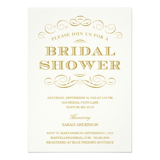 CLASSY SHOWER | BRIDAL SHOWER INVITATION