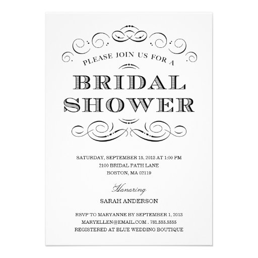 CLASSY SHOWER | BRIDAL SHOWER INVITATION