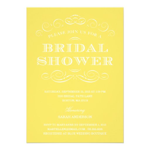 CLASSY SHOWER | BRIDAL SHOWER INVITATION