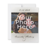 Classy Simple Photo Wedding Invitations