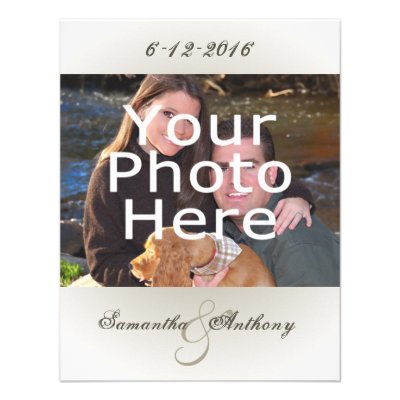 Classy Simple Photo Wedding Invitations