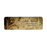 Classy Sophisticated Swirl Fluer Return Address Labels