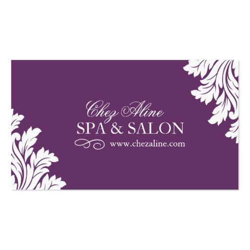 Classy Spa and Salon Business Card (front side)