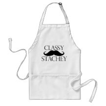 Classy Stache Mustache Apron
