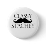 Classy Stache Mustache buttons
