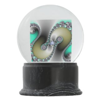 Classy Twist Abstract Snow Globes