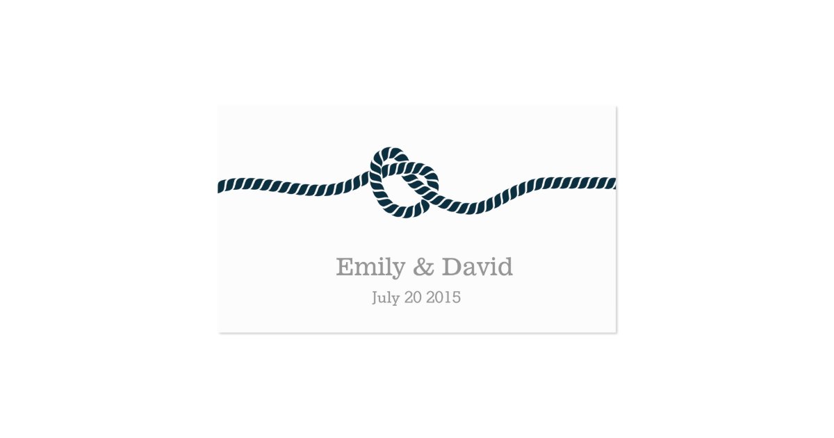 Classy Tying the Knot Wedding Website Insert Card  Zazzle