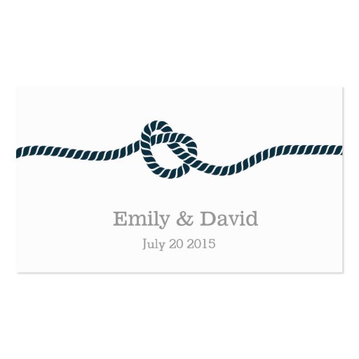 Classy Tying the Knot Wedding Website Insert Card Double 
