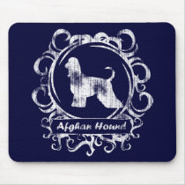 Classy Weathered Afghan Hound mousepads