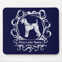 Classy Weathered Airedale Terrier mousepads