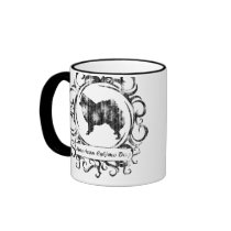 Classy Weathered American Eskimo Dog mugs by MenagerieMayhem Classy Weathered American Eskimo Dog mugs