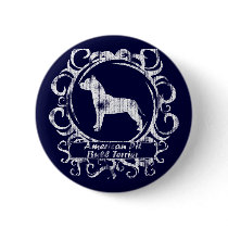 Classy Weathered American Pit Bull Terrier Pinback Button