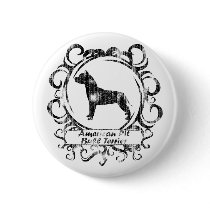 Classy Weathered American Pit Bull Terrier Pinback Buttons