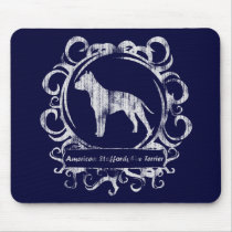 Classy Weathered American Staffordshire Terrier Mousepad