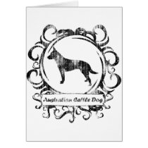 Classy Weathered Australian Cattle Dog Cards