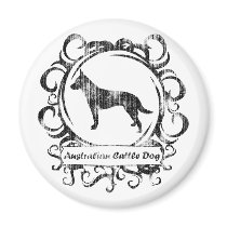 Classy Weathered Australian Cattle Dog magnets