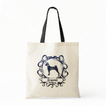 Classy Weathered Basenji Canvas Bags