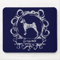 Classy Weathered Basenji Mouse Pad