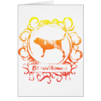 Classy Weathered Bloodhound Card