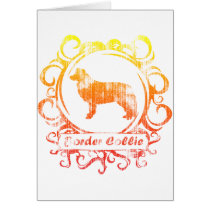 Classy Weathered Border Collie Cards