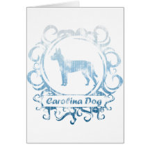 Classy Weathered Carolina Dog Greeting Card