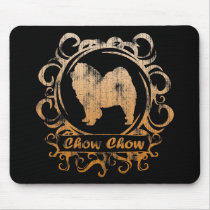 Classy Weathered Chow Chow Mouse Pads