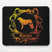 Classy Weathered Kuvasz Mouse Pads