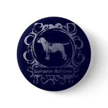 Classy Weathered Labrador Retriever Pinback Button