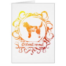 Classy Weathered Otterhound Greeting Card