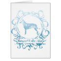 Classy Weathered Smooth Collie cards by MenagerieMayhem Classy Weathered Smooth Collie cards