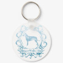 Classy Weathered Smooth Collie keychains by MenagerieMayhem Classy Weathered Smooth Collie keychains