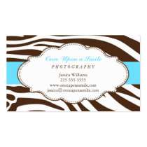 Classy Zebra Print business cards