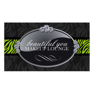 Classy Zebra Print Business Cards profilecard
