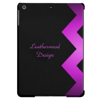 Classy Zigzag Purple Personalized iPad Air Case