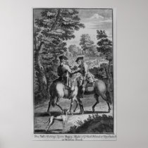Claude Duval robbing Squire Roper Print