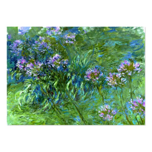 Claude Monet: Agapanthus Business Card (front side)