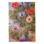 Claude Monet: Anemones kitchen towels